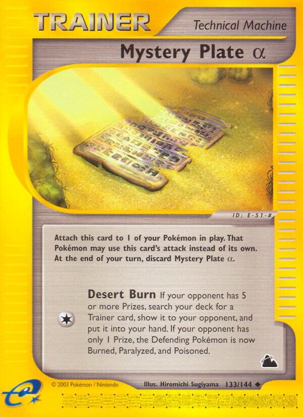 Mystery Plate Alpha 133/144 card from Skyridge