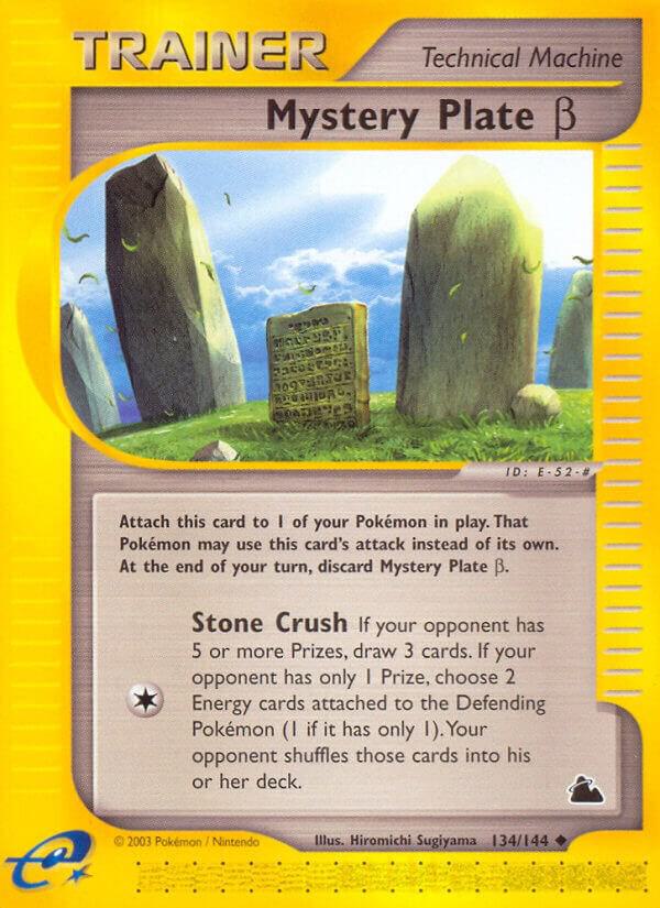 Mystery Plate Beta 134/144 card from Skyridge