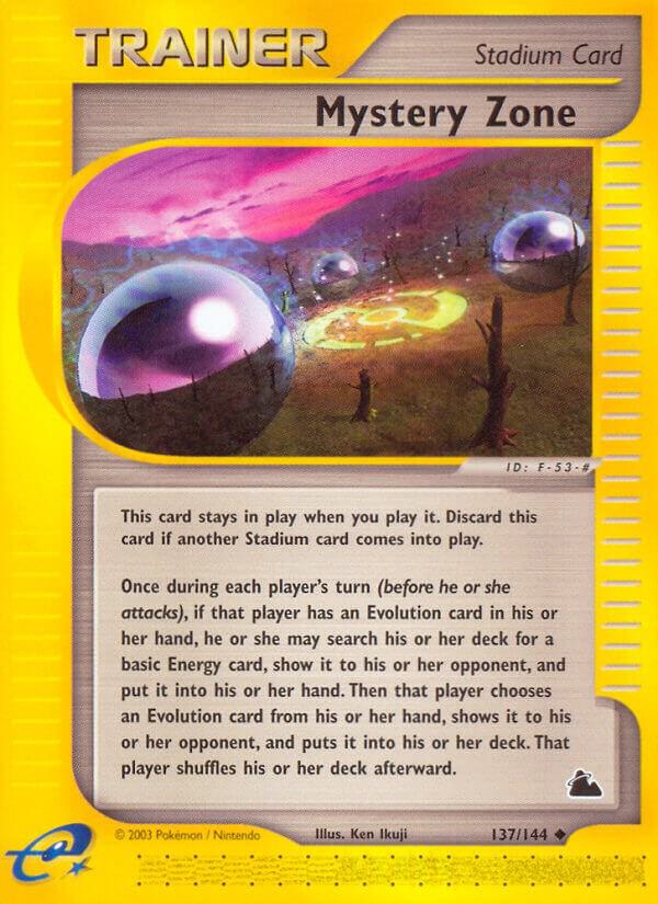 Mystery Zone 137/144 card from Skyridge