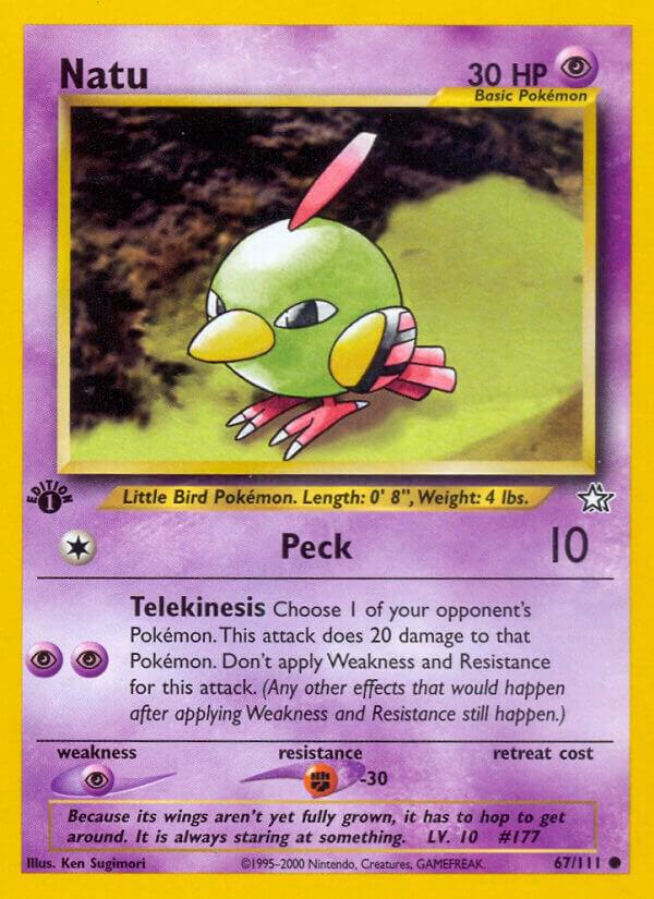 Natu 067/111 card from Neo Genesis