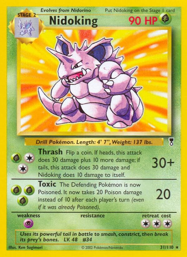 Nidoking 031/110 card from Legendary Collection
