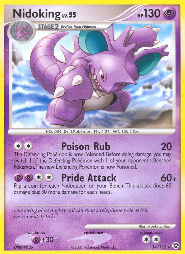 Nidoking 34/132 card from Secret Wonders