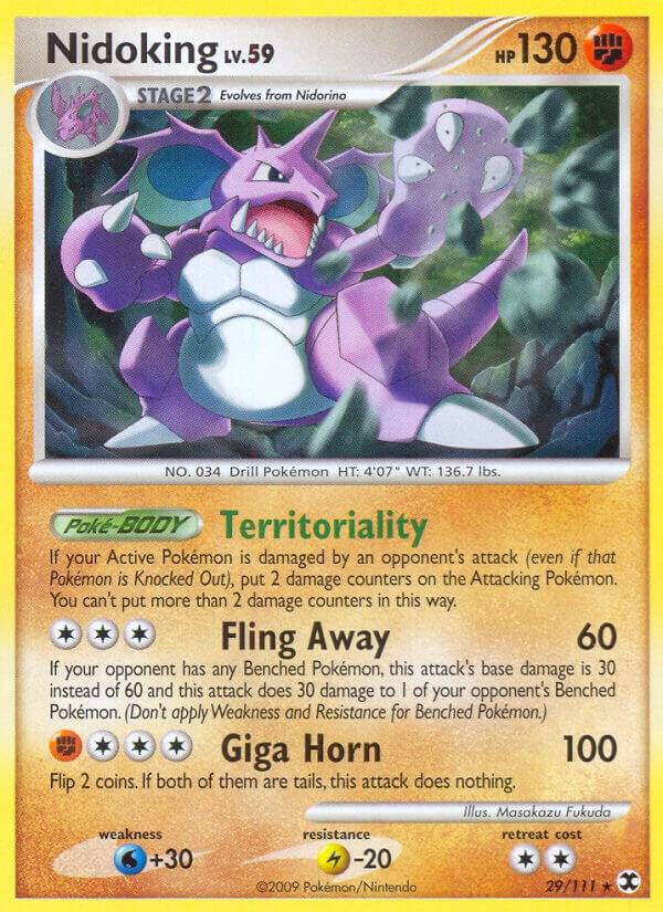Nidoking 29/111 card from Rising Rivals