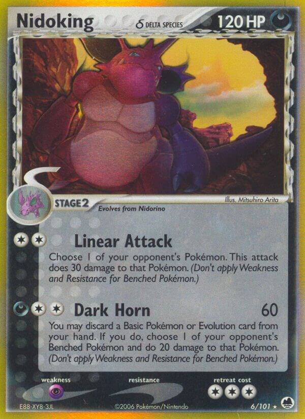 Nidoking (Delta Species) 6/101 card from Dragon Frontiers