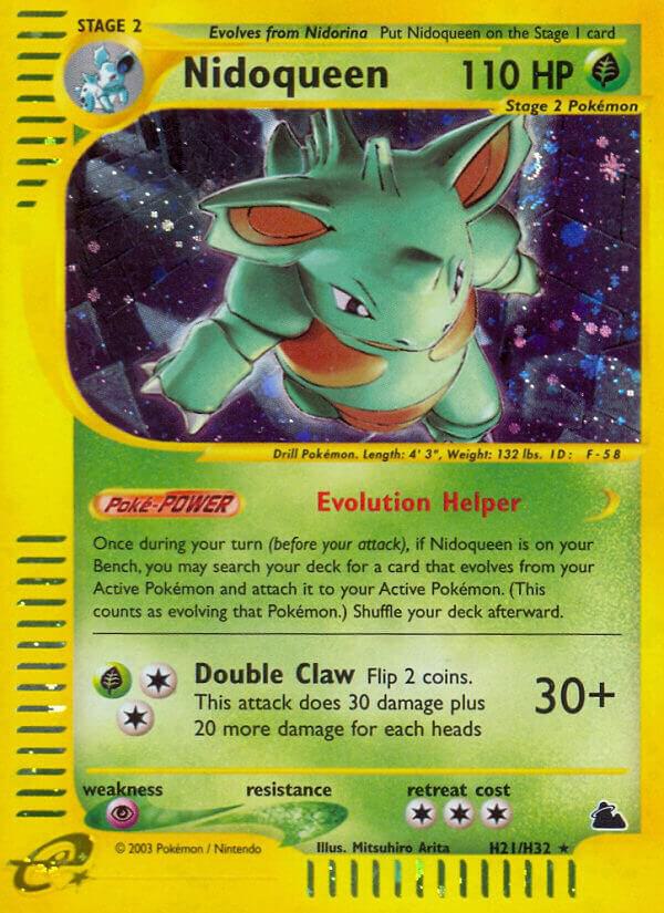 Nidoqueen (H21) H21/H32 card from Skyridge