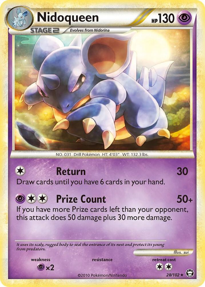 Nidoqueen 28/102 card from Triumphant