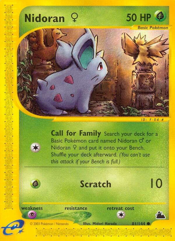 Nidoran F (81) 081/144 card from Skyridge