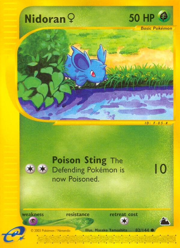 Nidoran F (82) 082/144 card from Skyridge