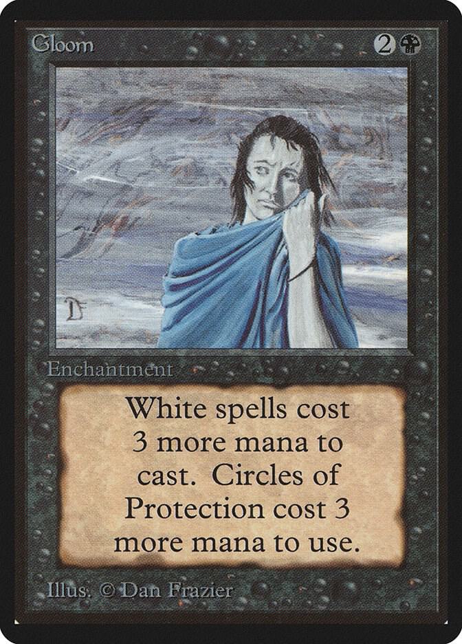 Gloom card from Beta Edition