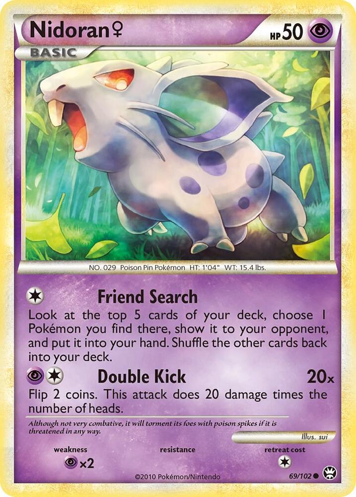 Nidoran F 69/102 card from Triumphant