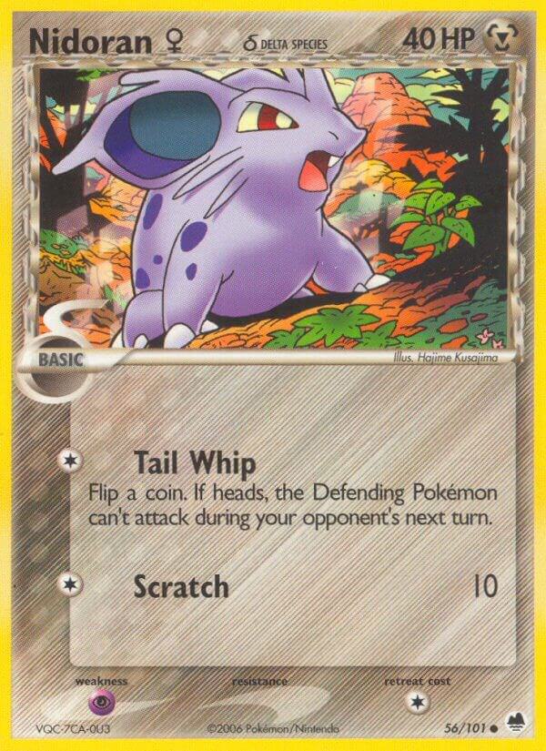 Nidoran F (Delta Species) 56/101 card from Dragon Frontiers