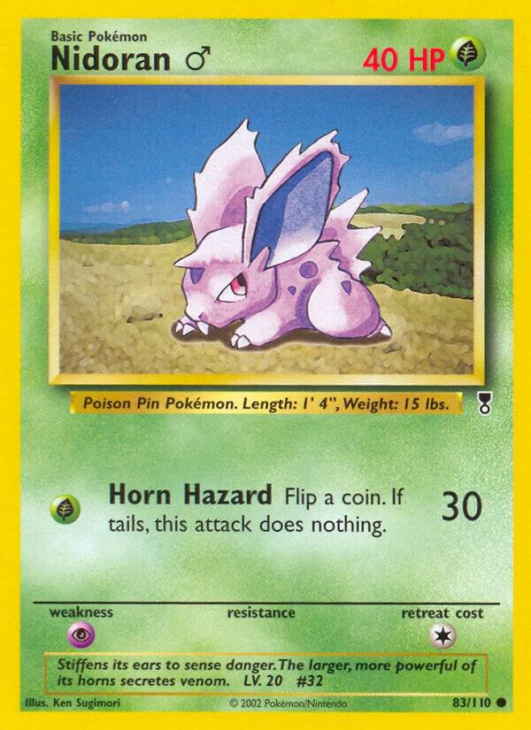 Nidoran M 083/110 card from Legendary Collection