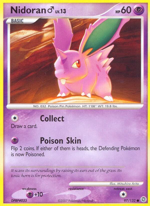 Nidoran M 97/132 card from Secret Wonders