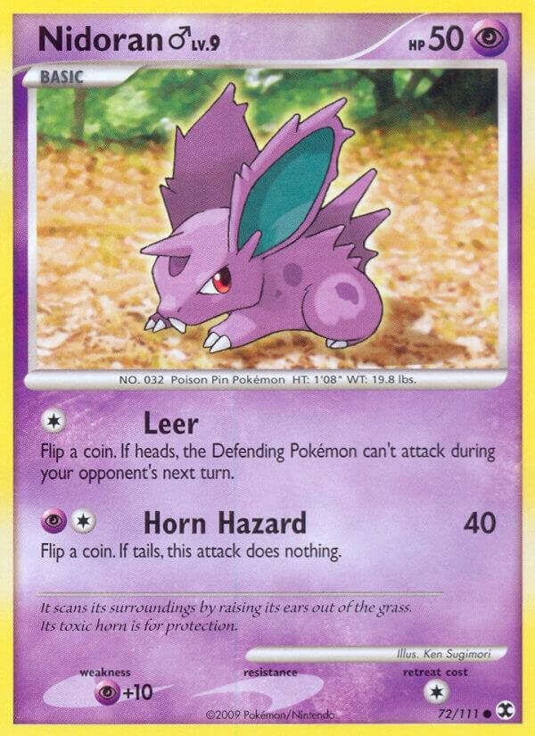 Nidoran M 72/111 card from Rising Rivals