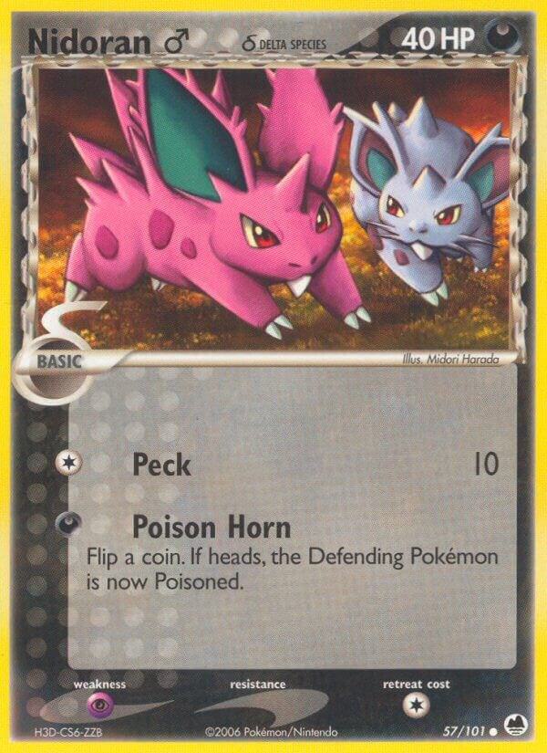 Nidoran M (Delta Species) 57/101 card from Dragon Frontiers