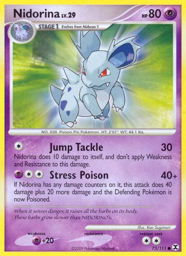 Nidorina 73/111 card from Rising Rivals