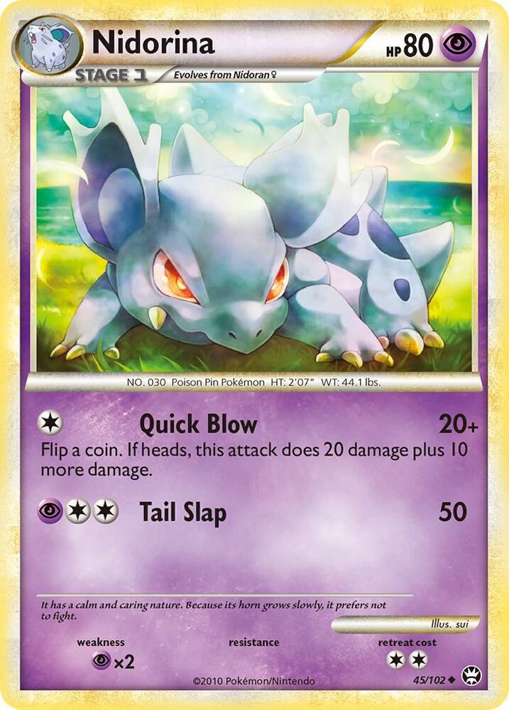 Nidorina 45/102 card from Triumphant