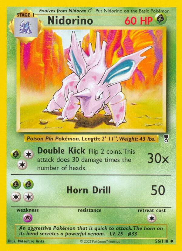 Nidorino 056/110 card from Legendary Collection