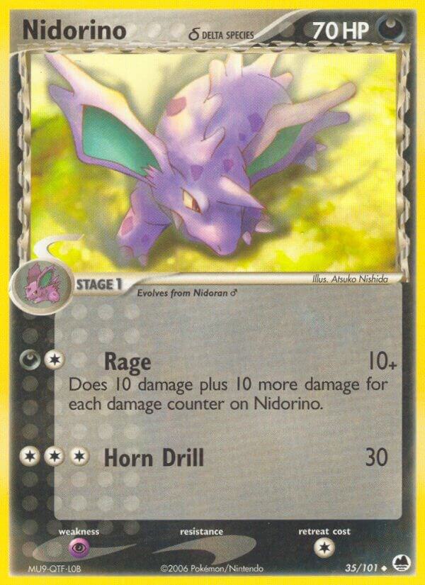 Nidorino (Delta Species) 35/101 card from Dragon Frontiers