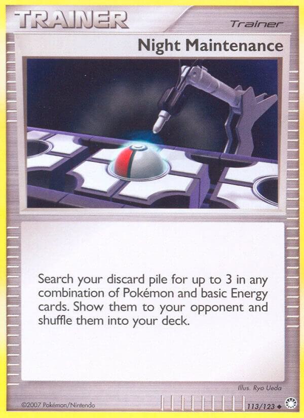 Night Maintenance 113/123 card from Mysterious Treasures