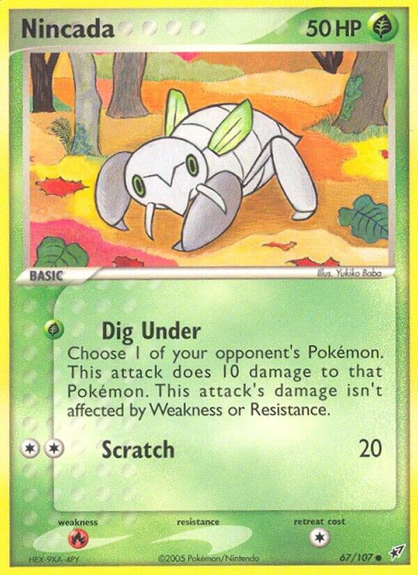 Nincada 67/107 card from Deoxys