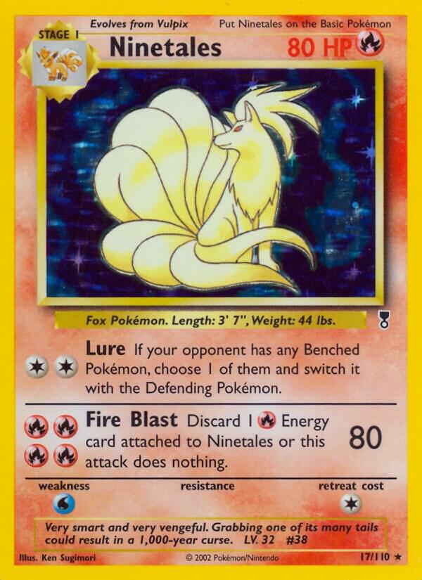 Ninetales 017/110 card from Legendary Collection