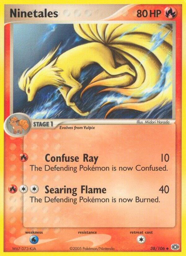 Ninetales 38/106 card from Emerald