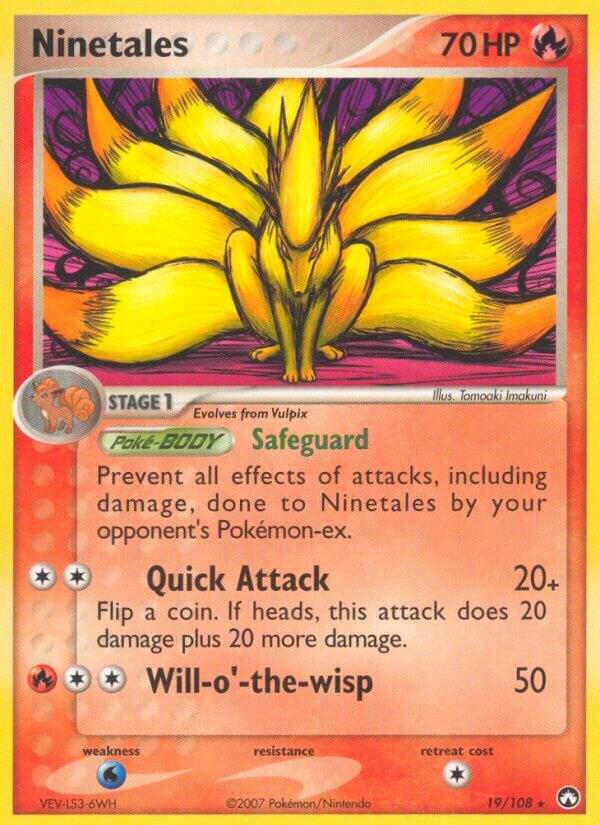 Ninetales 19/108 card from Power Keepers