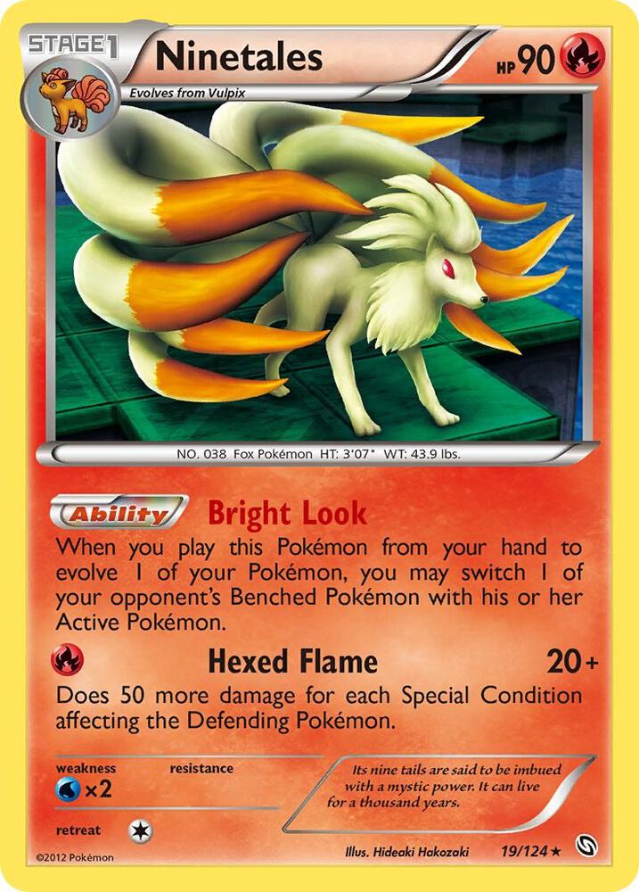 Ninetales 19/124 card from Dragons Exalted
