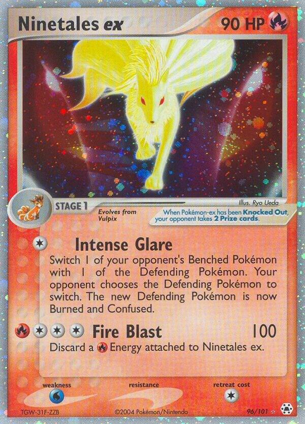 Ninetales ex 96/101 card from Hidden Legends