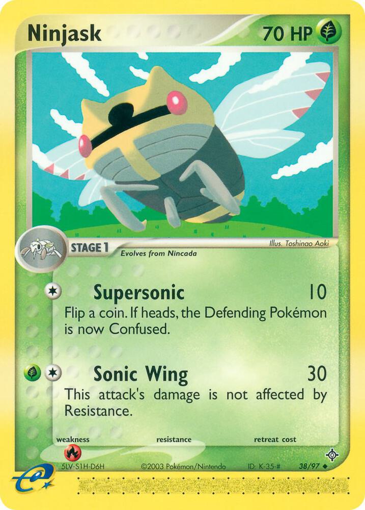 Ninjask 38/97 card from Dragon