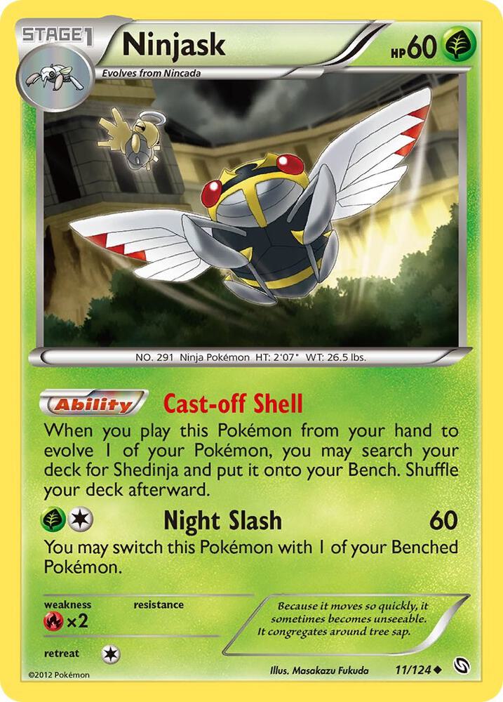 Ninjask 11/124 card from Dragons Exalted
