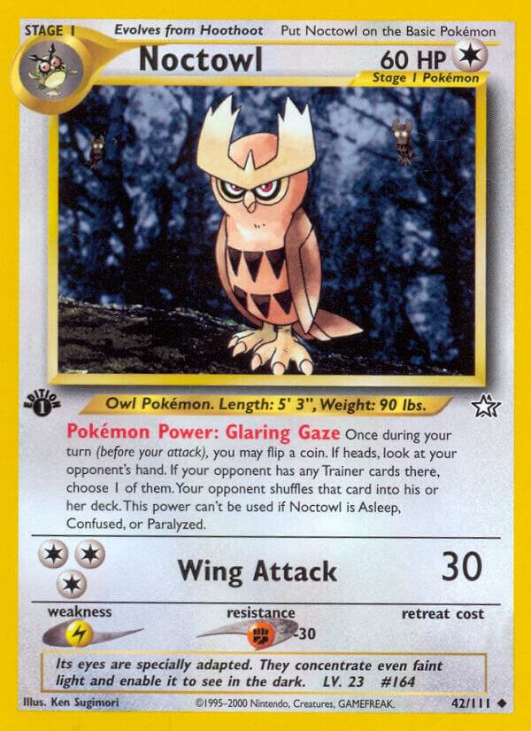 Noctowl 042/111 card from Neo Genesis