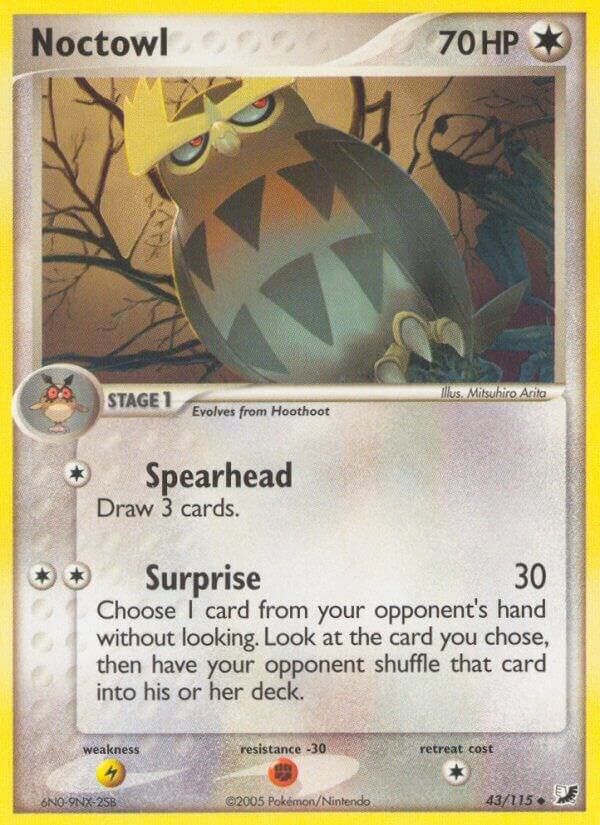 Noctowl 43/115 card from Unseen Forces