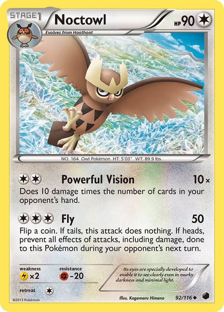 Noctowl 92/116 card from Plasma Freeze
