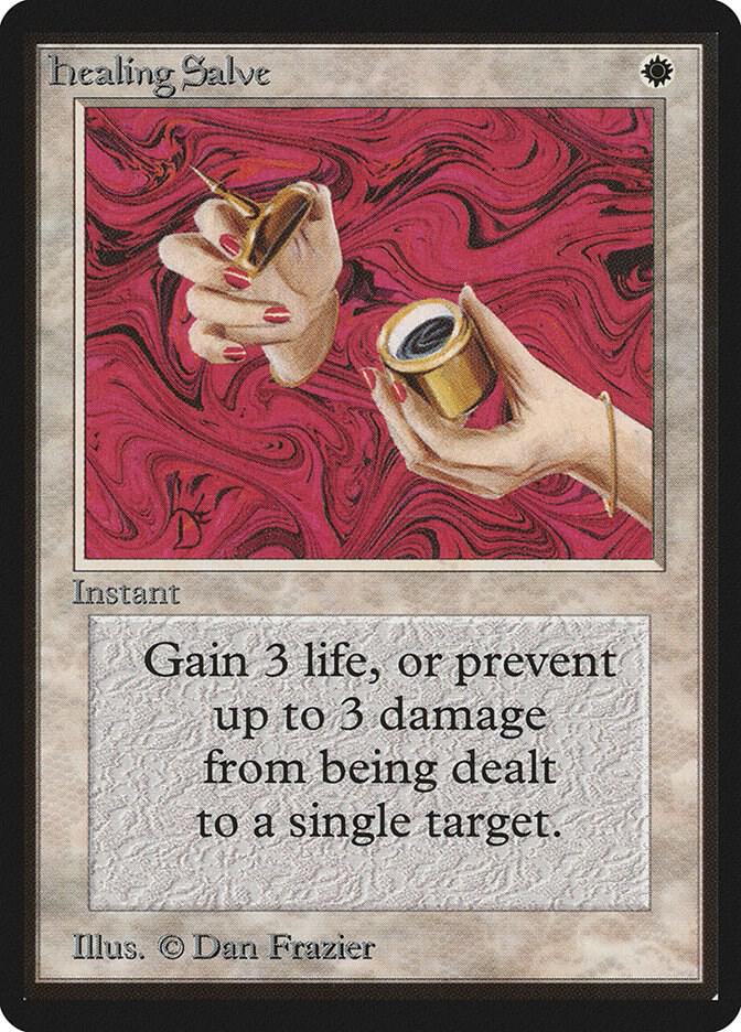 Healing Salve card from Beta Edition