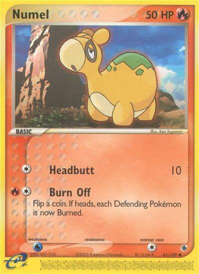 Numel 61/109 card from Ruby and Sapphire