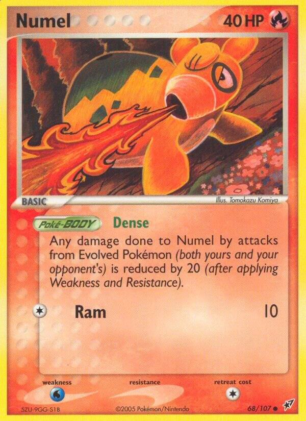 Numel 68/107 card from Deoxys