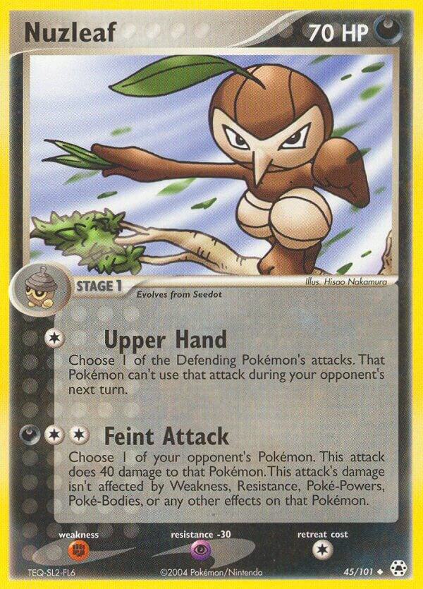 Nuzleaf 45/101 card from Hidden Legends