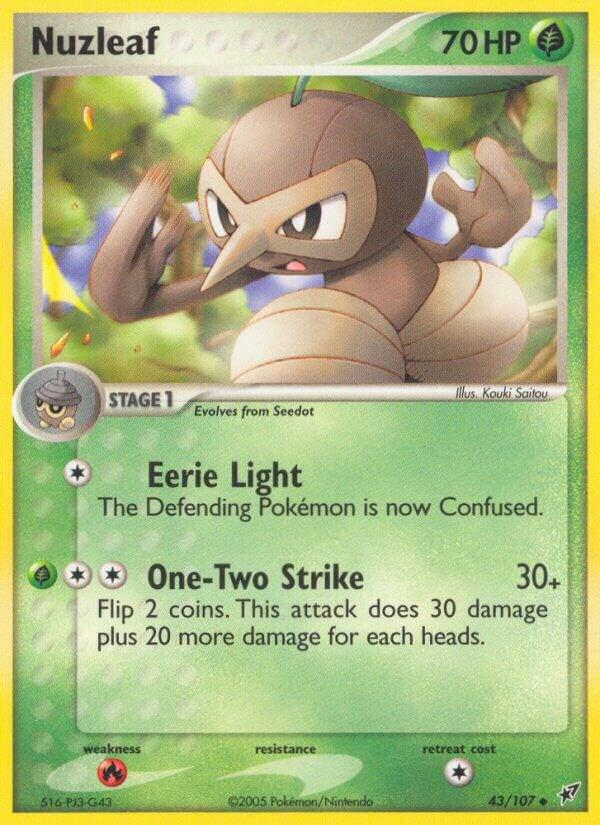 Nuzleaf 43/107 card from Deoxys