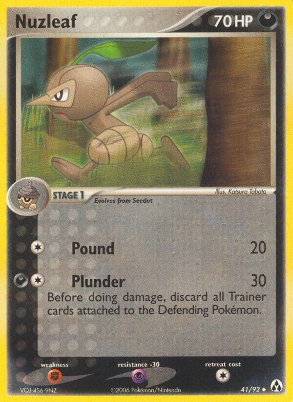Nuzleaf 41/92 card from Legend Maker