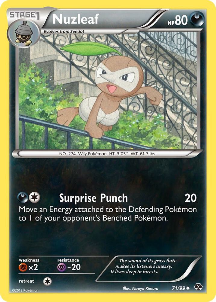 Nuzleaf 71/99 card from Next Destinies