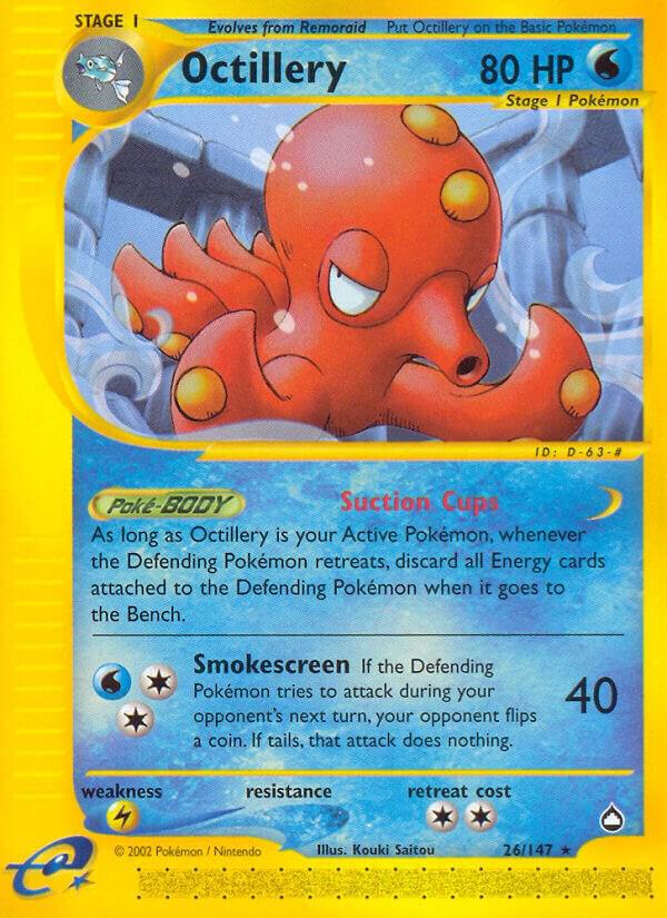 Octillery 026/147 card from Aquapolis