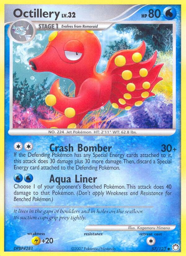 Octillery 57/123 card from Mysterious Treasures