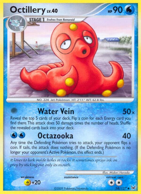 Octillery 58/127 card from Platinum
