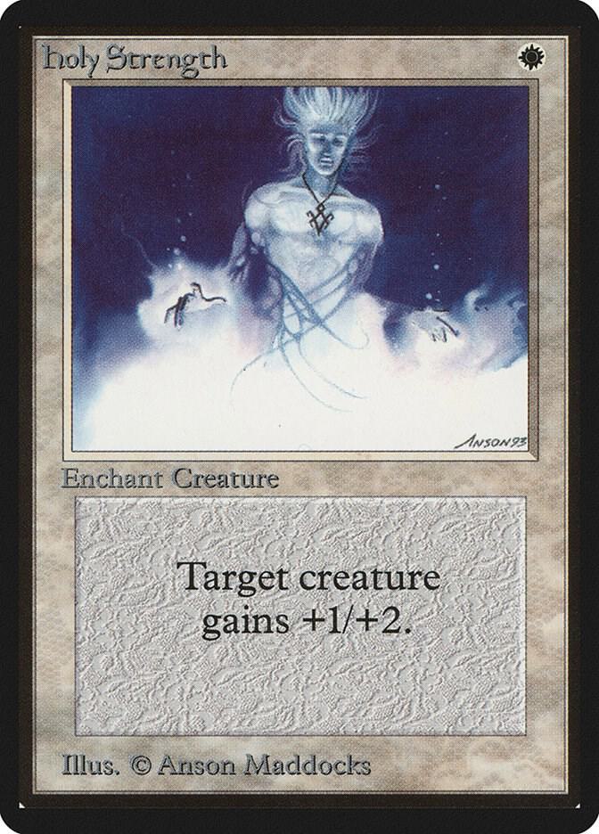 Holy Strength card from Beta Edition