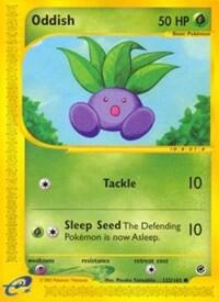Oddish 122/165 card from Expedition