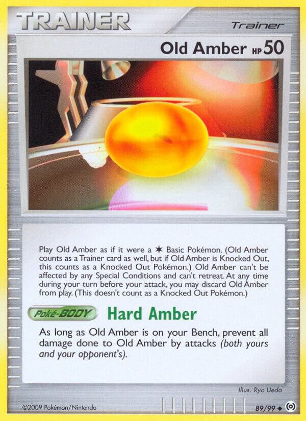 Old Amber 89/99 card from Arceus