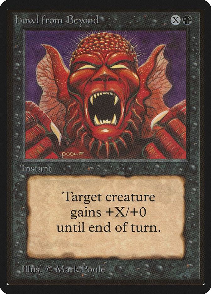 Howl from Beyond card from Beta Edition
