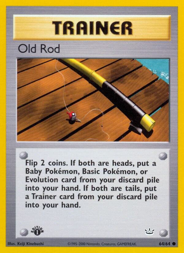 Old Rod 64/64 card from Neo Revelation